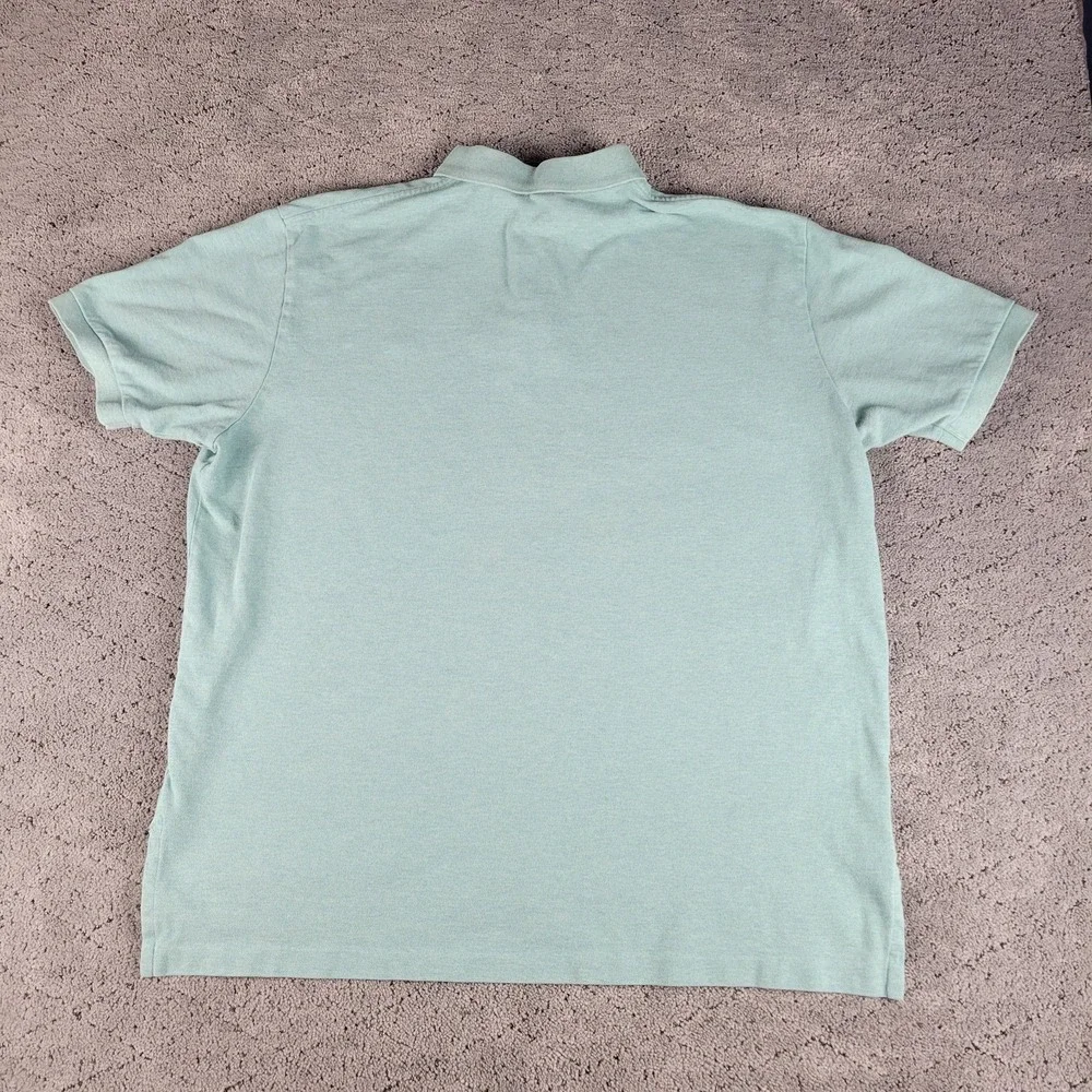 Polo Ralph Lauren Shirt Mens 2XL Green Short Sleeve Knit Polo Collared Preppy